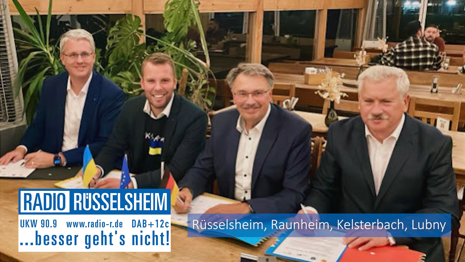 Die erweiterte Städtepartnerschaft zwischen Raunheim, Rüsselsheim, Kelsterbach und Lubny